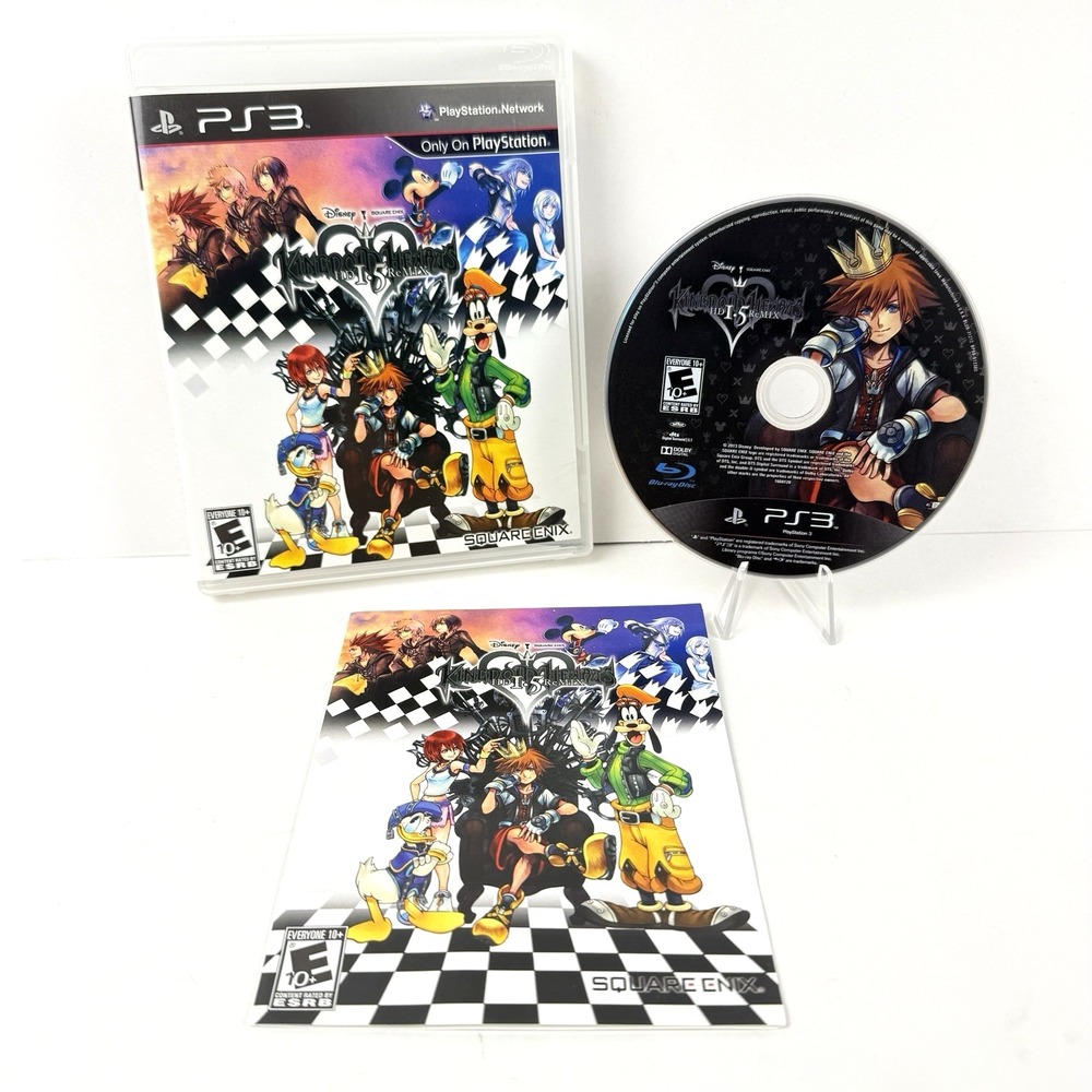 Kingdom Hearts HD 1.5 ReMIX (Sony PlayStation 3, 2013) PS3 Complete Tested